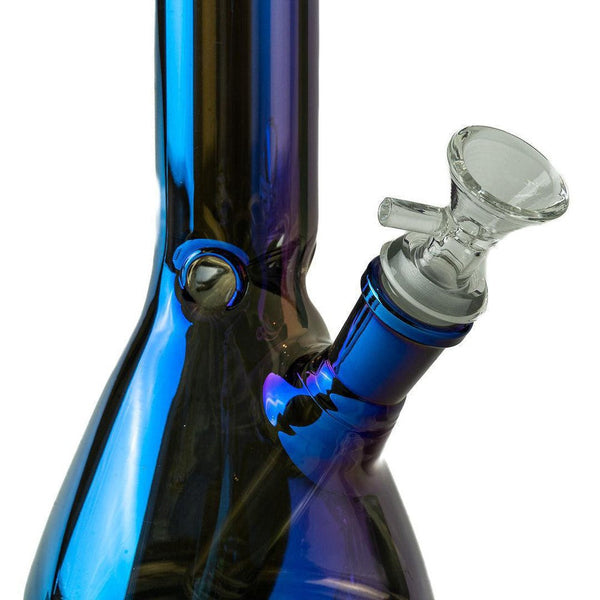 10" Beaker Bong Color Collection (Metallic Blue)