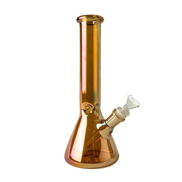 10" Beaker Bong Color Collection (Metallic Orange)