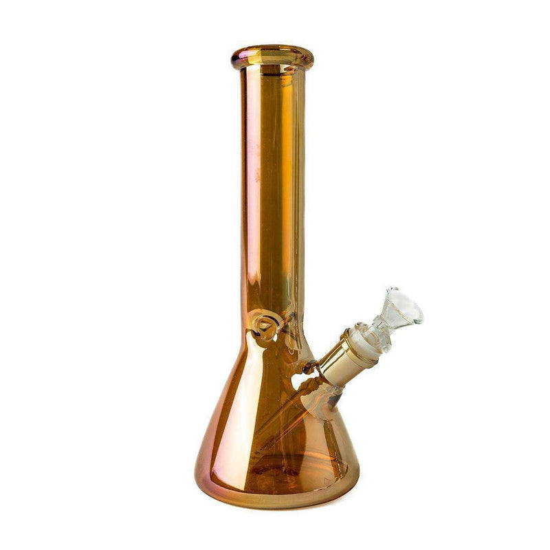 10" Beaker Bong Color Collection (Metallic Orange)